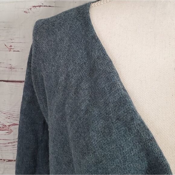 Eileen Fisher Draped Front Alpaca Blend Sweater - Picture 4 of 5